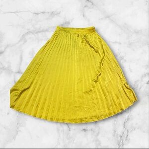 Sadie & love yellow/lime color midi skirt